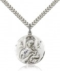 Round Our Lady of Perpetual Help Pendant