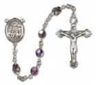 St. Germaine Cousin Sterling Silver Heirloom Rosary Fancy Crucifix