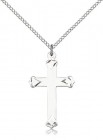 Cross Pendant with Heart Tips