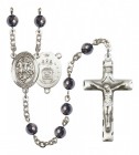 Men's St. George Air Force Silver Plated Rosary