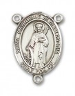 St. Catherine of Alexandria Rosary Centerpiece Sterling Silver or Pewter