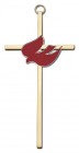 Red Enamel Holy Spirit Wall Cross 6“