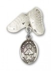 Baby Badge with Our Lady of San Juan Charm and Baby Boots Pin