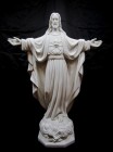 Sacred Heart Statue White Marble Composite - 24 inch