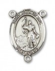 St. Joan of Arc Rosary Centerpiece Sterling Silver or Pewter