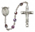 St. Grace Sterling Silver Heirloom Rosary Squared Crucifix