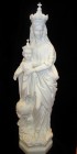 Our Lady of Crown Statue White Marble Composite - 32 inch