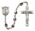 St. Benedict Sterling Silver Heirloom Rosary Squared Crucifix