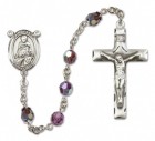 St. Daniel Sterling Silver Heirloom Rosary Squared Crucifix