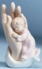 God's Hand with Sleeping Baby Girl Figurine