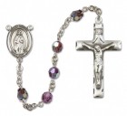 St. Odilia Sterling Silver Heirloom Rosary Squared Crucifix