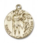 Men's Round St. Sebastian Medal