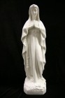 Our Lady of Lourdes Statue White Marble Composite - 22 inch
