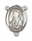 St. Brigid of Ireland Rosary Centerpiece Sterling Silver or Pewter