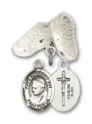 Baby Badge with Pope Benedict XVI Charm and Baby Boots Pin