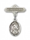 Baby Badge with Our Lady of Providence Charm and Godchild Badge Pin