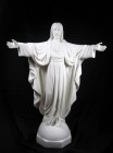 Sacred Heart Statue White Marble Composite - 30 inch