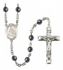 Men's St. Angela Merici Silver Plated Rosary