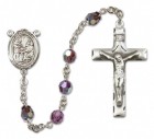St. Zita Sterling Silver Heirloom Rosary Squared Crucifix