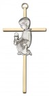 First Communion Boy Cross  6 inch
