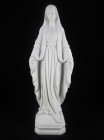Our Lady of Grace Statue White Marble Composite - 16 inch