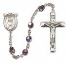 St. Lillian Sterling Silver Heirloom Rosary Squared Crucifix