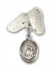 Baby Badge with Our Lady of Consolation Charm and Baby Boots Pin