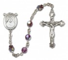 St. Alphonsa Sterling Silver Heirloom Rosary Fancy Crucifix
