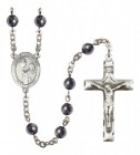 Men's St. Margaret Mary Alacoque Silver Plated Rosary