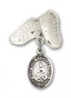 Baby Badge with Marie Magdalen Postel Charm and Baby Boots Pin