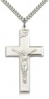 Men's Thick High Polish Crucifix Pendant