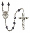 Men's St. Margaret Mary Alacoque Silver Plated Rosary