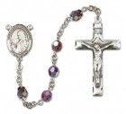 St. Finnian of Clonard Sterling Silver Heirloom Rosary Squared Crucifix