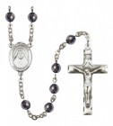 Men's St. Alphonsa of India Silver Plated Rosary