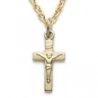 Gold Plated Baby Crucifix Necklace  