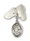 Baby Badge with Our Lady of Mercy Charm and Baby Boots Pin