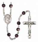 Men's St. Theodore Stratelates Silver Plated Rosary
