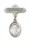 Pin Badge with St. Apollonia Charm and Godchild Badge Pin
