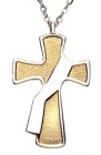 Deacon's Cross with Silver Colored Sash Pendant