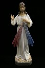 Divine Mercy Statue Hand Painted - 19.25 inch