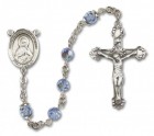 Immaculate Heart of Mary Sterling Silver Heirloom Rosary Fancy Crucifix