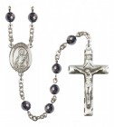 Men's St. Lucia of Syracuse Silver Plated Rosary