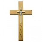 First Communion Boy's Maple Wood Cross - 10 inch