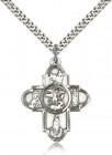 St. Michael and Our Lady 5-Way Pendant