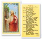 Prayer For Those Who Live Alone Laminated Prayer Cards 25 Pack