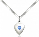 Baby Heart Pendant with Birthstone Options