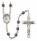 Men's St. Pauline Visintainer Silver Plated Rosary