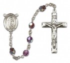St. Zoe Sterling Silver Heirloom Rosary Squared Crucifix