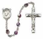 Pope Benedict XVI Sterling Silver Heirloom Rosary Squared Crucifix