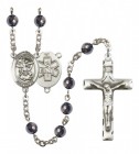 Men's St. Michael EMT Silver Plated Rosary